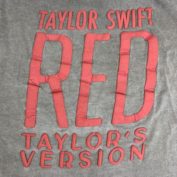 Taylor Swift UO Exclusive Red Taylor's Version Album Crop Graphic Shirt Size M - Picture 4 of 9